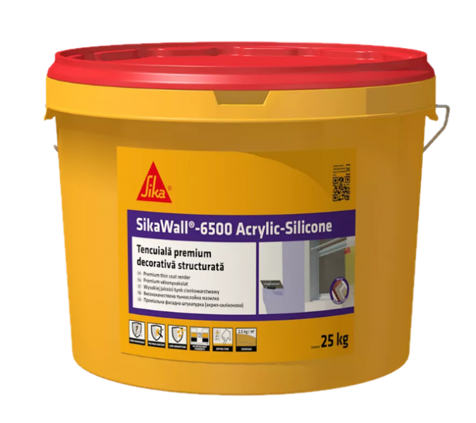 SikaWall-6500 Acrylic Silicone-Uniform-25 kg